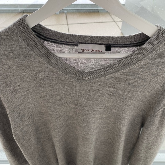 Hickey Freeman Men's 100% Merino Wool Sweater - Picture 3 of 9